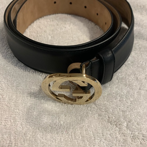 Gucci belt black with interlocking G - Picture 4 of 5